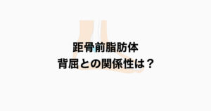 距骨前脂肪体　背屈との関係性